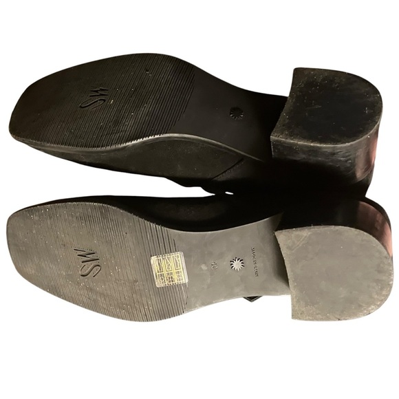 Stuart Weitzman Britain Suede Boots Black and‎ Gold 10 - Picture 9 of 10